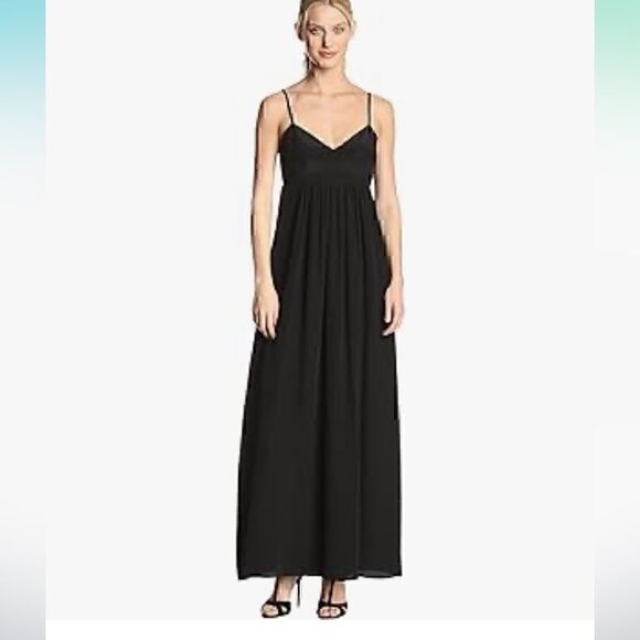 Amanda Uprichard womens Silk Maxi Dress adjustable straps - Picture 1 of 10